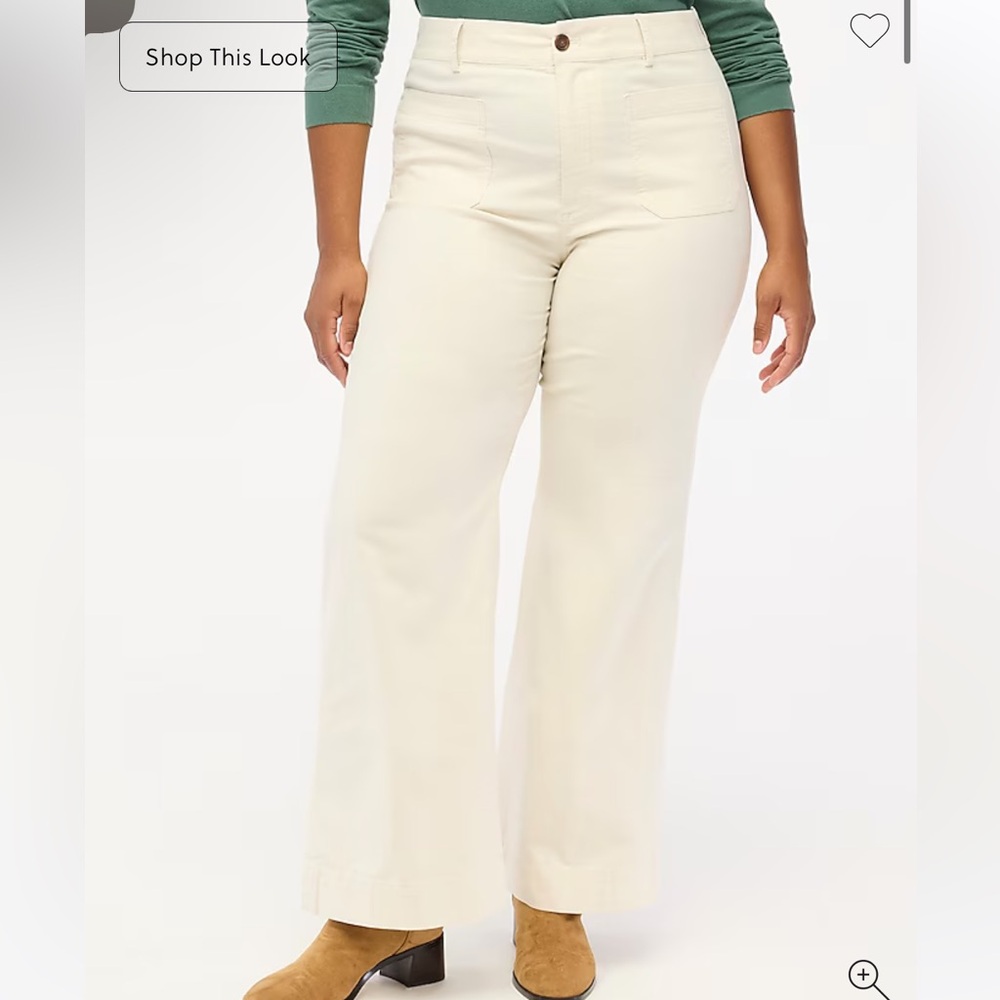 Jcrew Lizzie high-rise patch-pocket wide-leg pant TALL - Picture 1 of 5